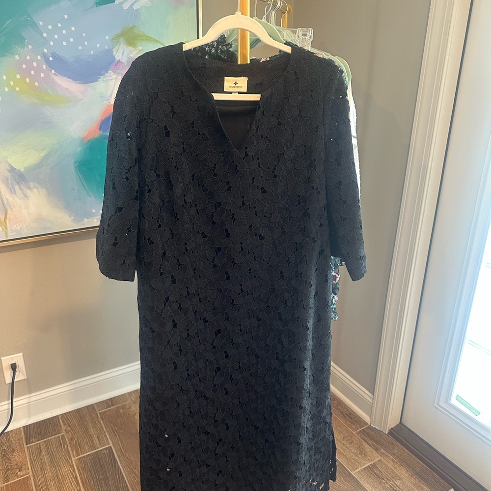 Tuckernuck Navy Eyelet Dress